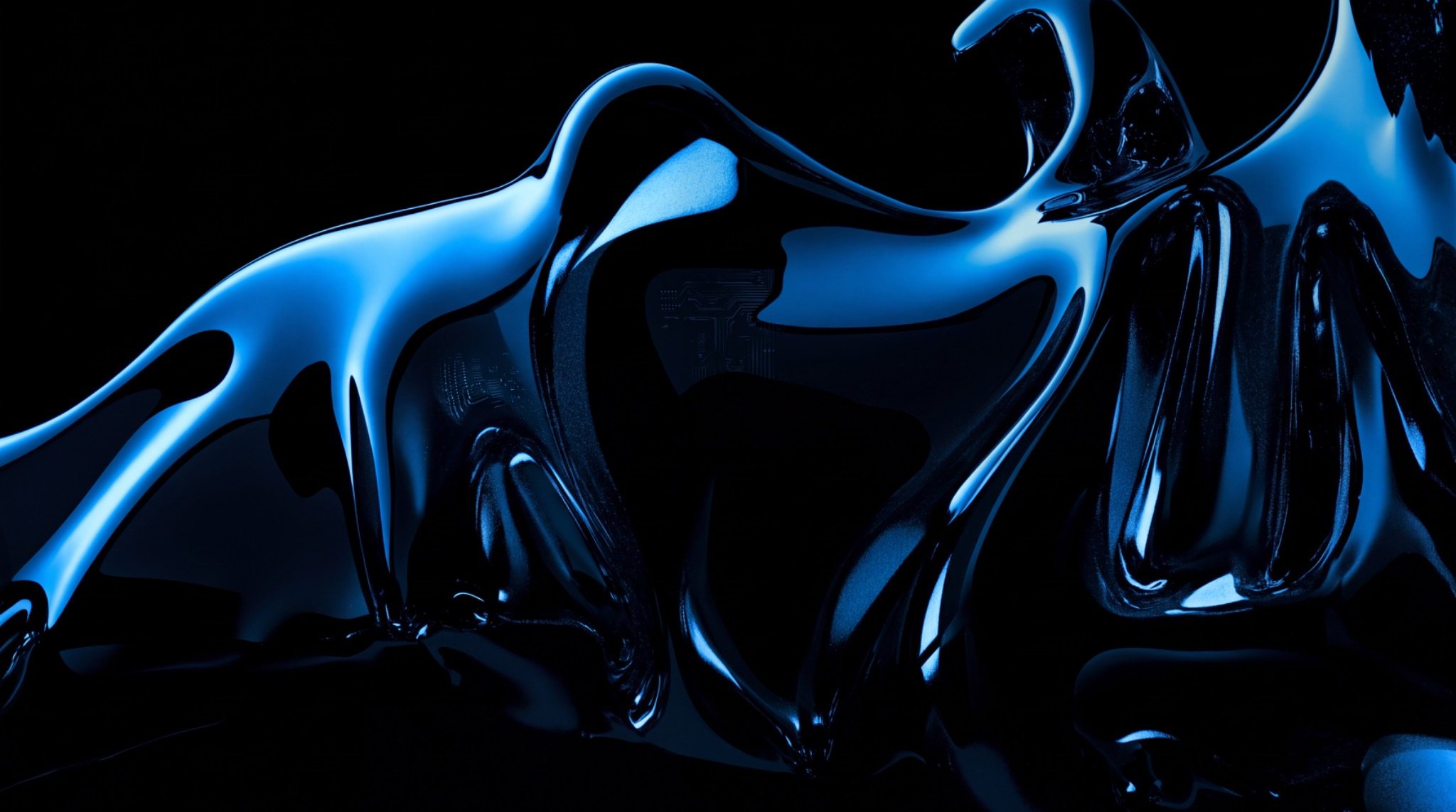 Blue abstract hero visual